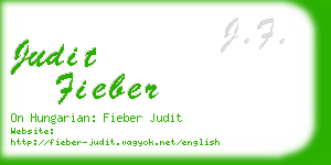 judit fieber business card